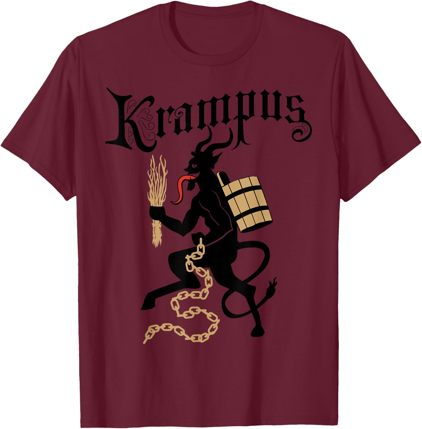 Holiday Krampus T-Shirt - T-Shirt | Maroon