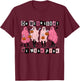 On Wednesday We Wear Cute Pink Ghost Halloween T-Shirt - T-Shirt | Maroon