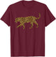 Leopard Print Panther Animal Lover Women Gift T-Shirt - T-Shirt | Maroon