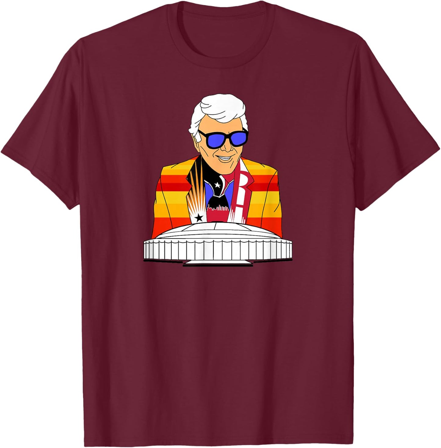Marvin Zindler Houston Soccer Football Basketball Baseball T-Shirt - T-Shirt | Maroon