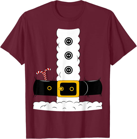 Christmas Santa Claus Suit Adult Men Women Kids T-Shirt - T-Shirt | Maroon