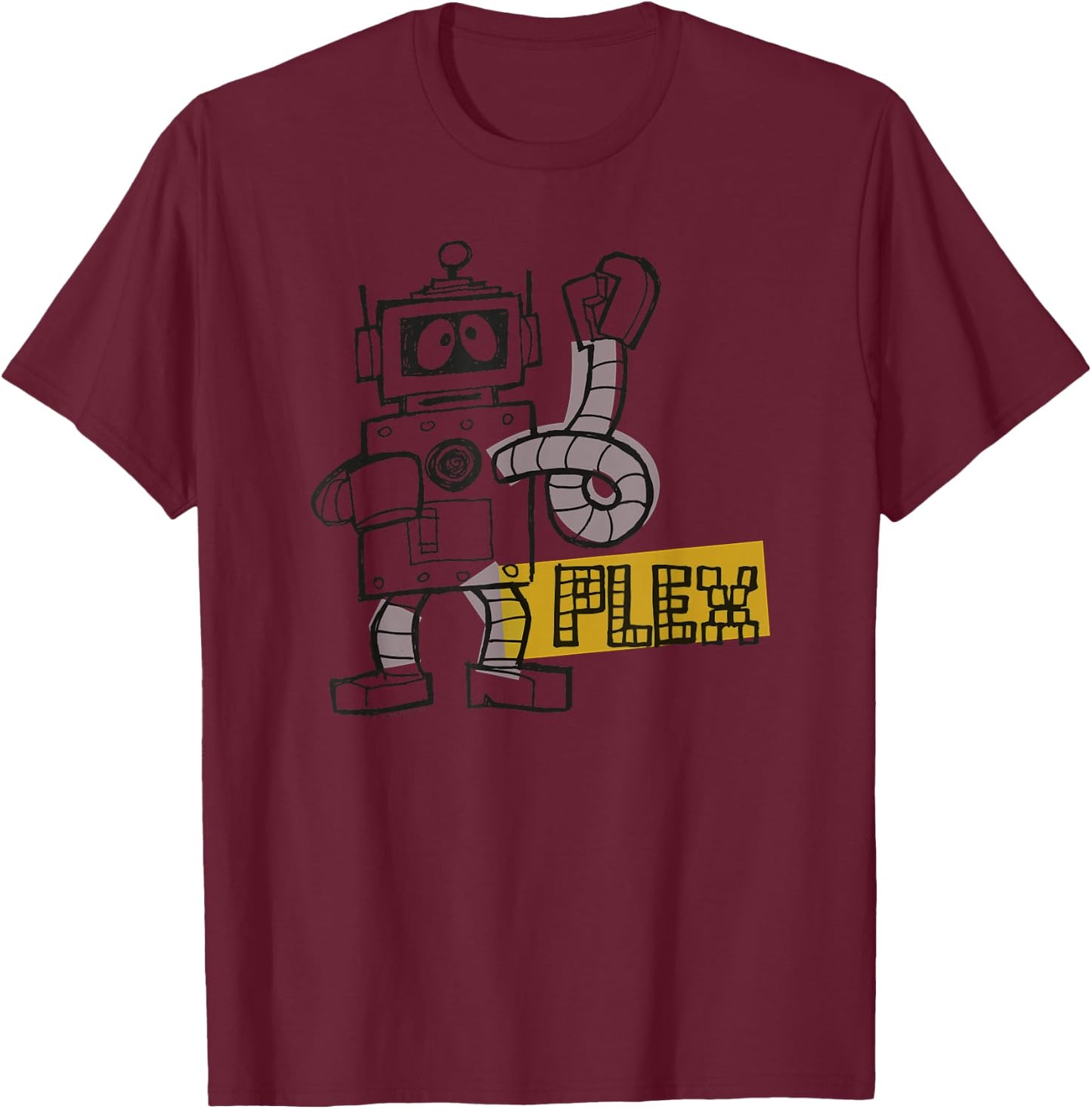 Yo Gabba Gabba - Sketch Plex T-Shirt - T-Shirt | Maroon