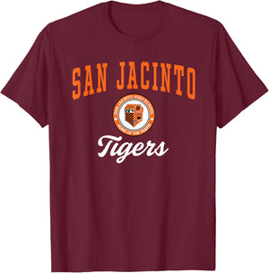 San Jacinto High School Tigers C3 T-Shirt - T-Shirt | Maroon