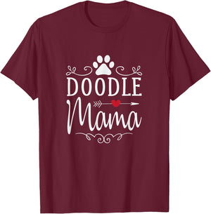 Doodle Mama - Doodle Shirt Gift Doodle Lover T-Shirt - T-Shirt | Maroon