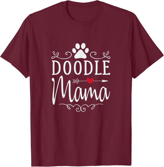 Doodle Mama - Doodle Shirt Gift Doodle Lover T-Shirt - T-Shirt | Maroon