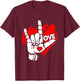 I Love You Sign Language ASL Speak Languages T-Shirt - T-Shirt | Maroon