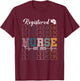 Registered Nurse Est 2025 RN Nursing School Graduation T-Shirt - T-Shirt | Maroon