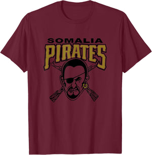 Somalia Pirates T-Shirt - T-Shirt | Maroon