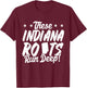These Indiana Roots Run Deep! Hoosier State Pride T-Shirt - T-Shirt | Maroon