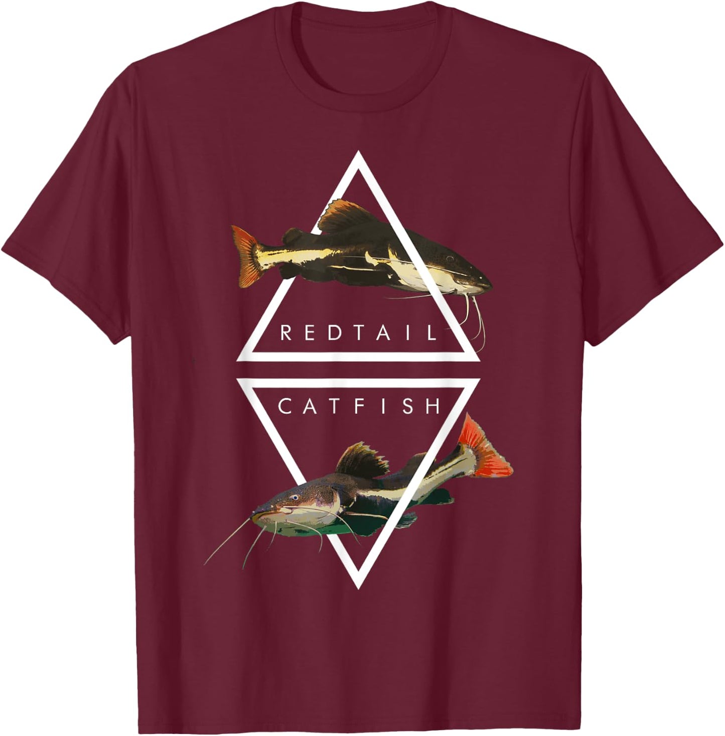 Redtail Catfish Water Change Monster Fish T-Shirt - T-Shirt | Maroon