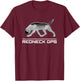 Bloodhound Dog Lovers Shirt and Gift Co. Funny Bloodhound Dog Tracking Reckneck Black Adult Cotton Blend T-Shirt - T-Shirt | Maroon