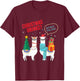 Christmas Drinks? I'll Alpaca The Gin! Funny Llama Gift T-Shirt - T-Shirt | Maroon