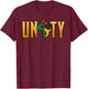 Unity For African American Black Pride Kings & Queens T-Shirt - T-Shirt | Maroon