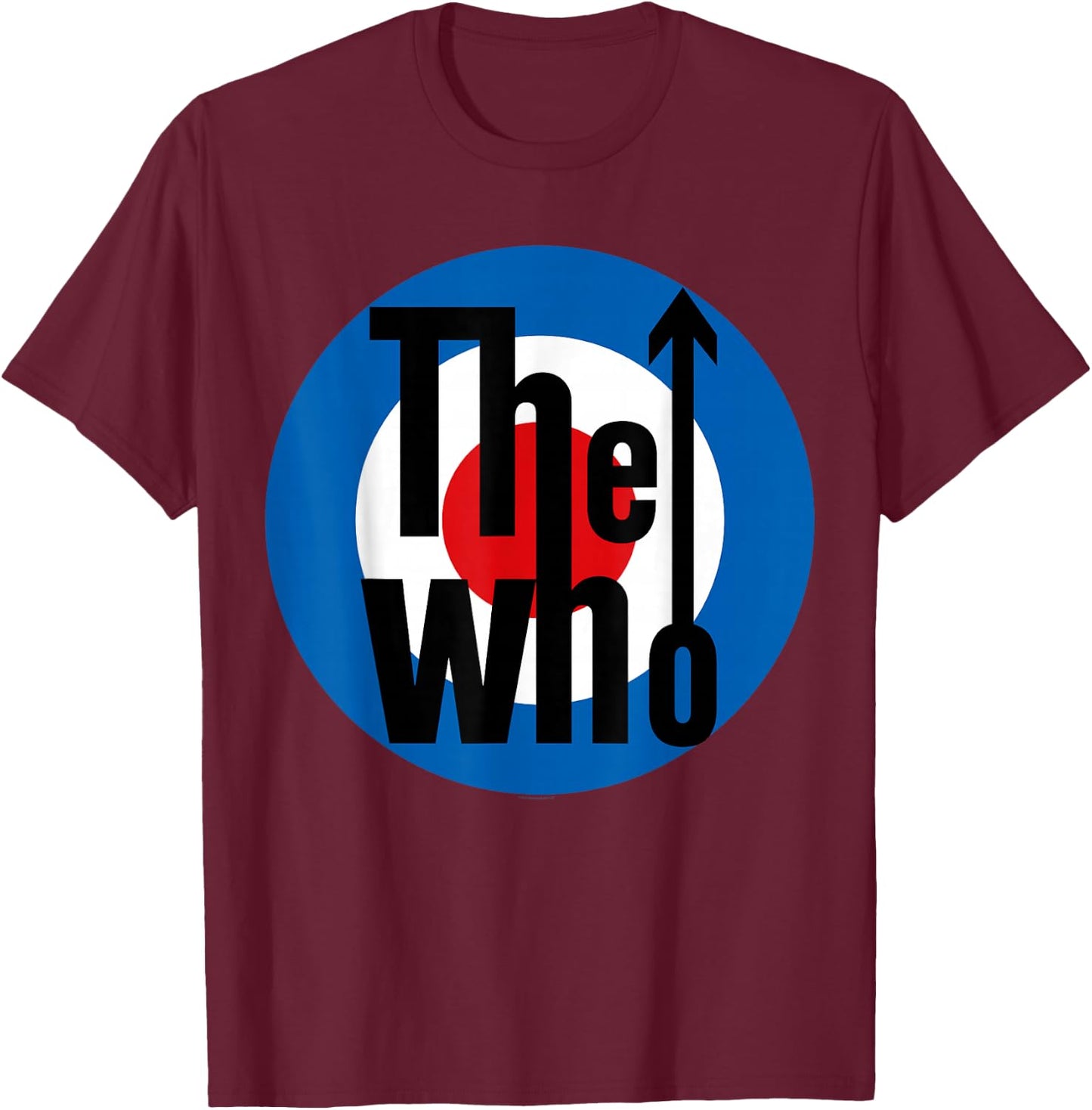 The Who Official Classic Target Logo T-Shirt - T-Shirt | Maroon