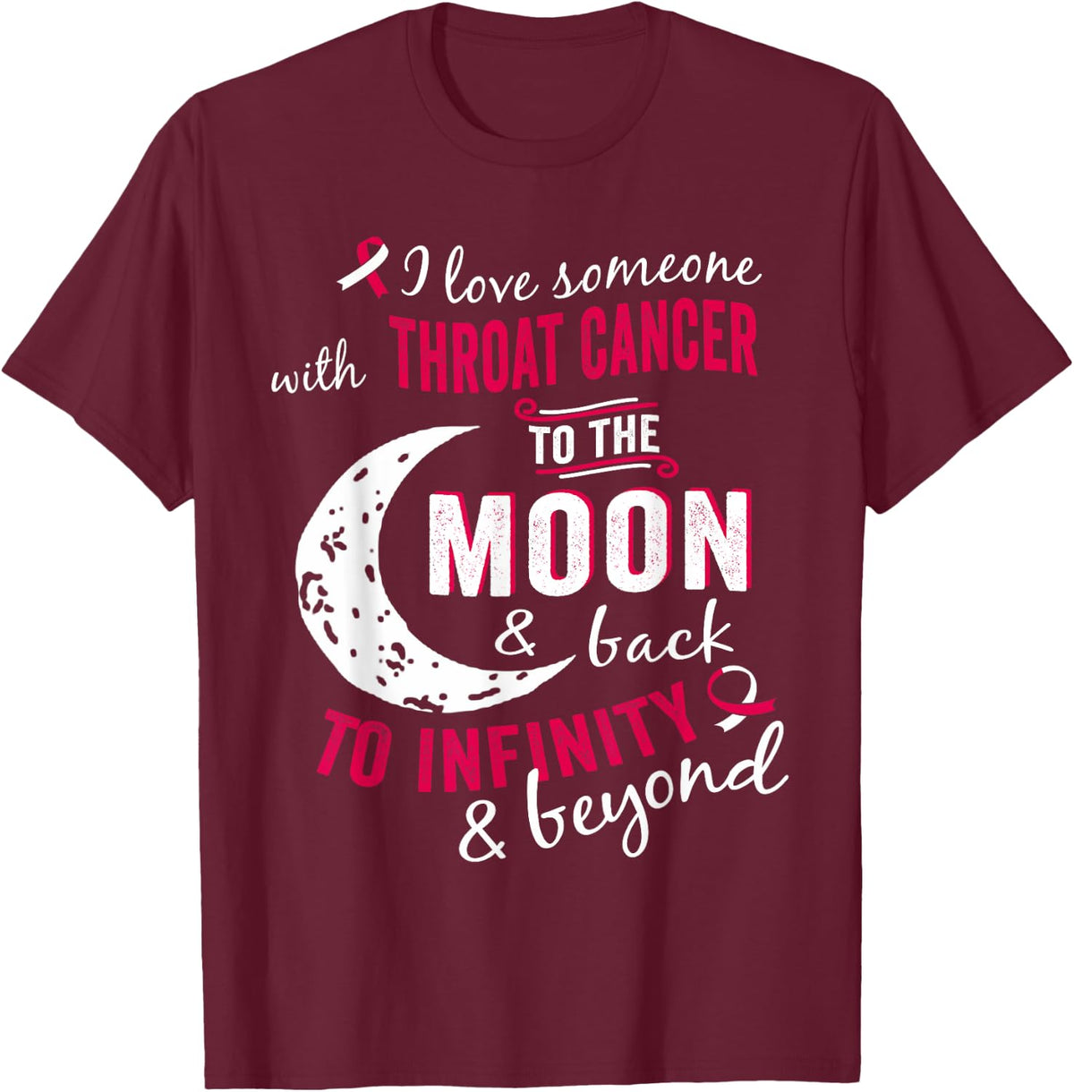 Throat Cancer Awareness Shirt /Men T-Shirt - T-Shirt | Maroon