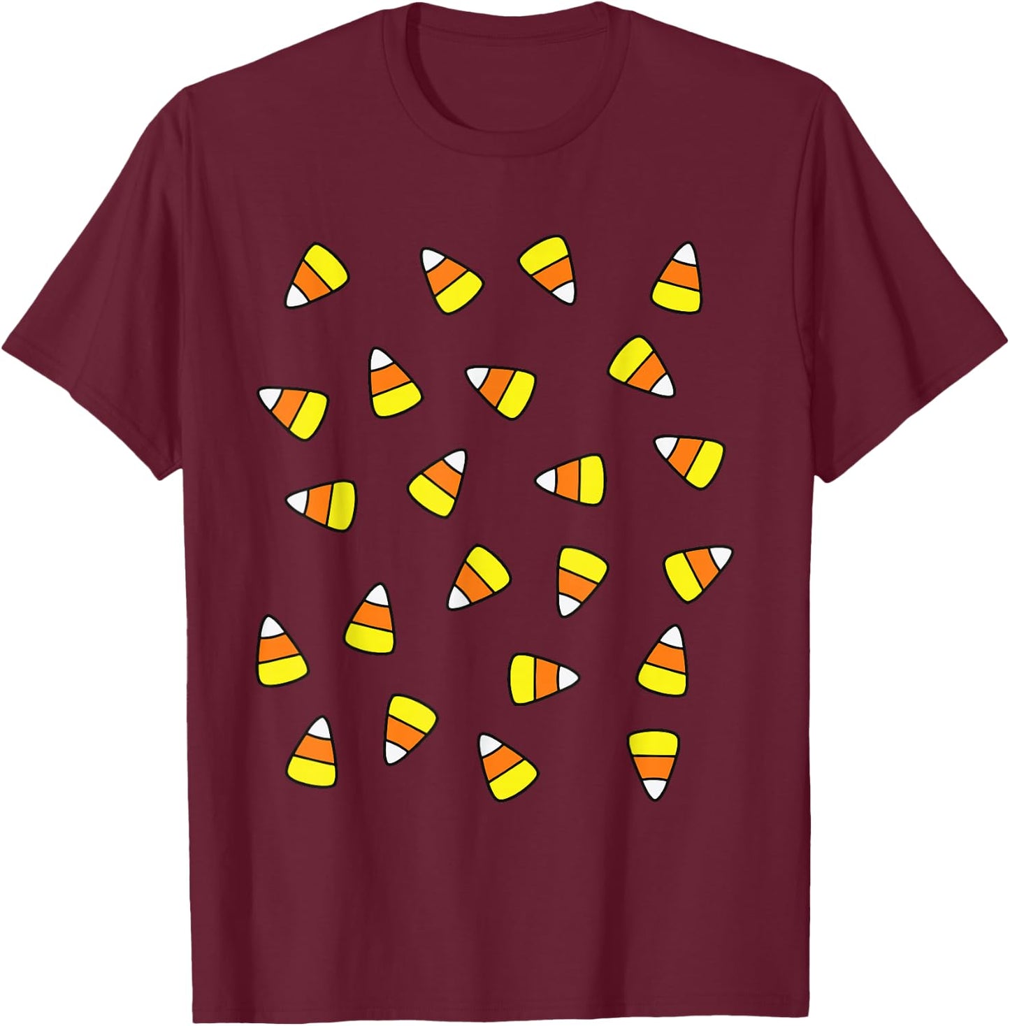 Candy Corn Costume T-Shirt - T-Shirt | Maroon