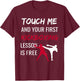 Funny Kickboxing Kick Boxing Sensei T Shirt Gift T-Shirt - T-Shirt | Maroon
