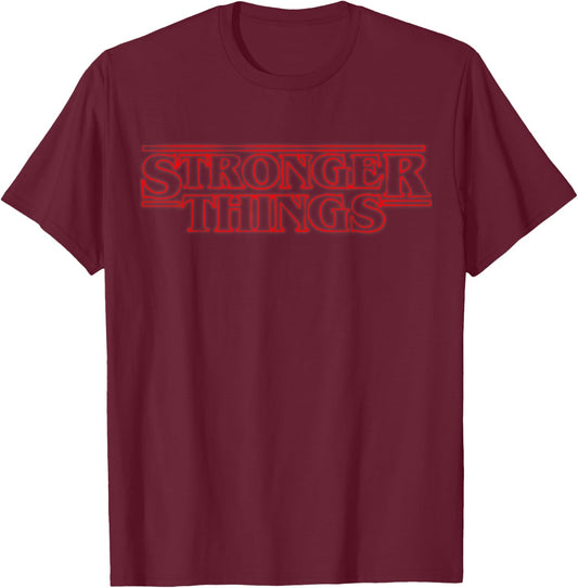 Stronger Things Parody Athletic Fitness Workout Gym T-Shirt - T-Shirt | Maroon