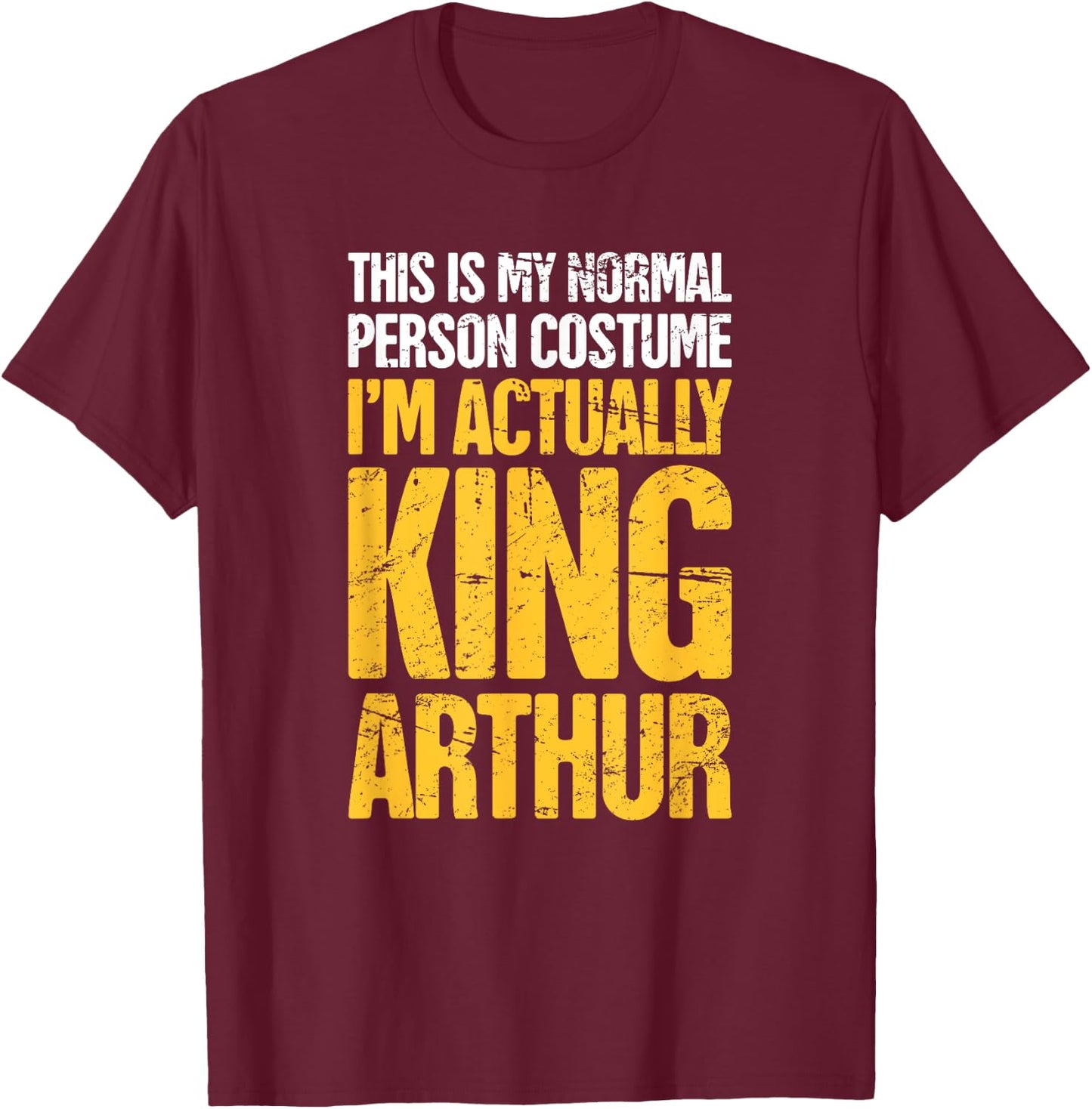 Medieval Literature King Arthur T-Shirt - T-Shirt | Maroon