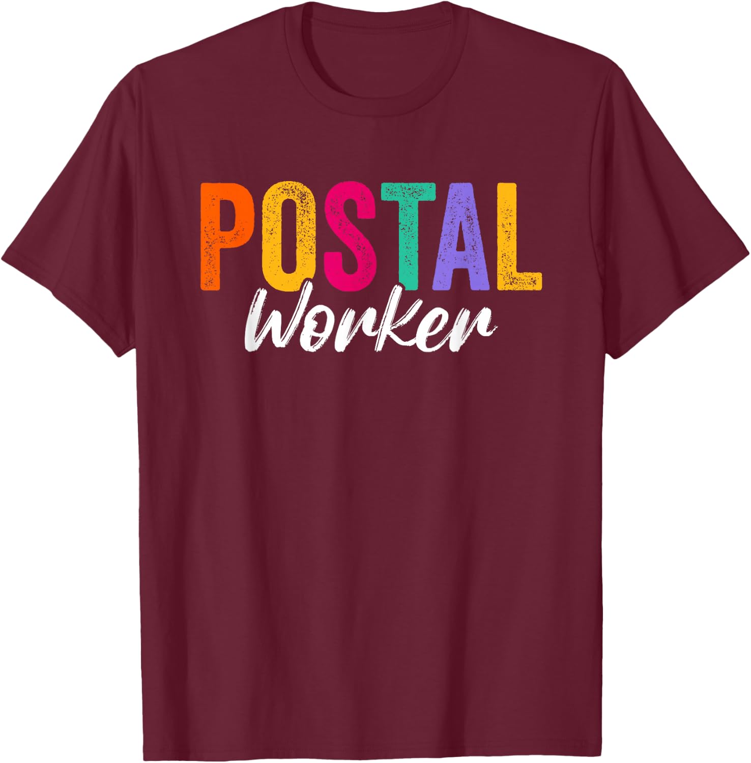 Postal Worker Delivery Service Cool Design Men T-Shirt - T-Shirt | Maroon