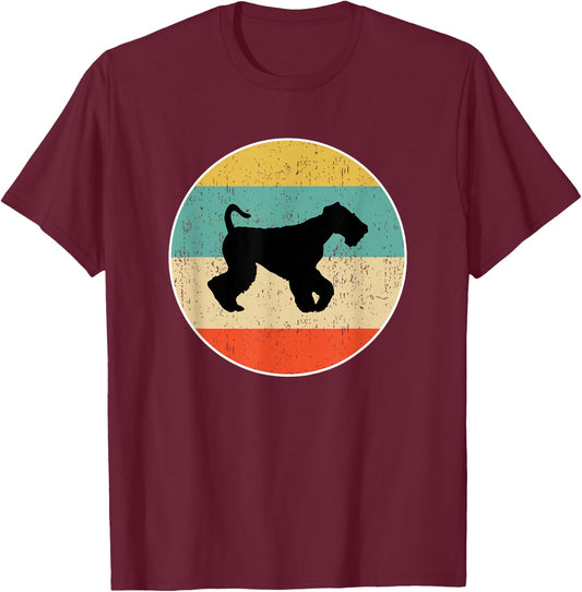 Airedale Terrier Dog T-Shirt - T-Shirt | Maroon