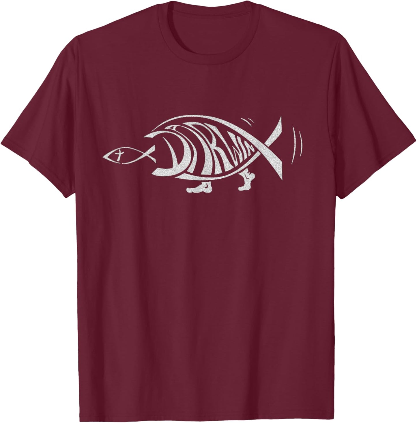 Anti Religion Atheist Atheism - Black, , Short Sleeve, Modern Cartoon - Small T-Shirt - T-Shirt | Maroon