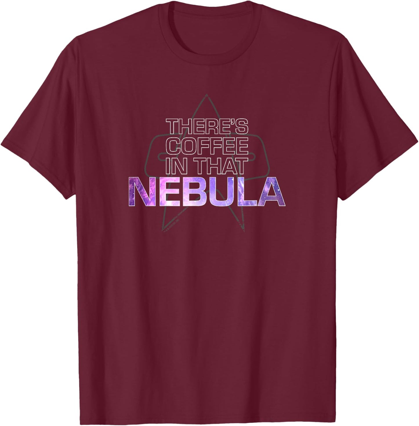 Star Trek: Voyager Coffee In That Nebula T-Shirt - T-Shirt | Maroon