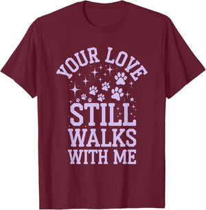 Pet Memorial Tribute Beloved Pet Remembrance and Loss T-Shirt - T-Shirt | Maroon