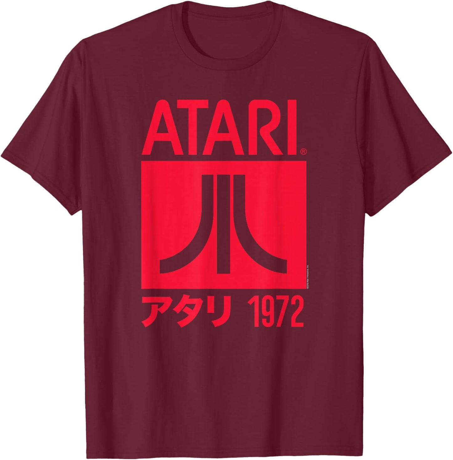 Atari Big Logo 1972 T-Shirt - T-Shirt | Maroon
