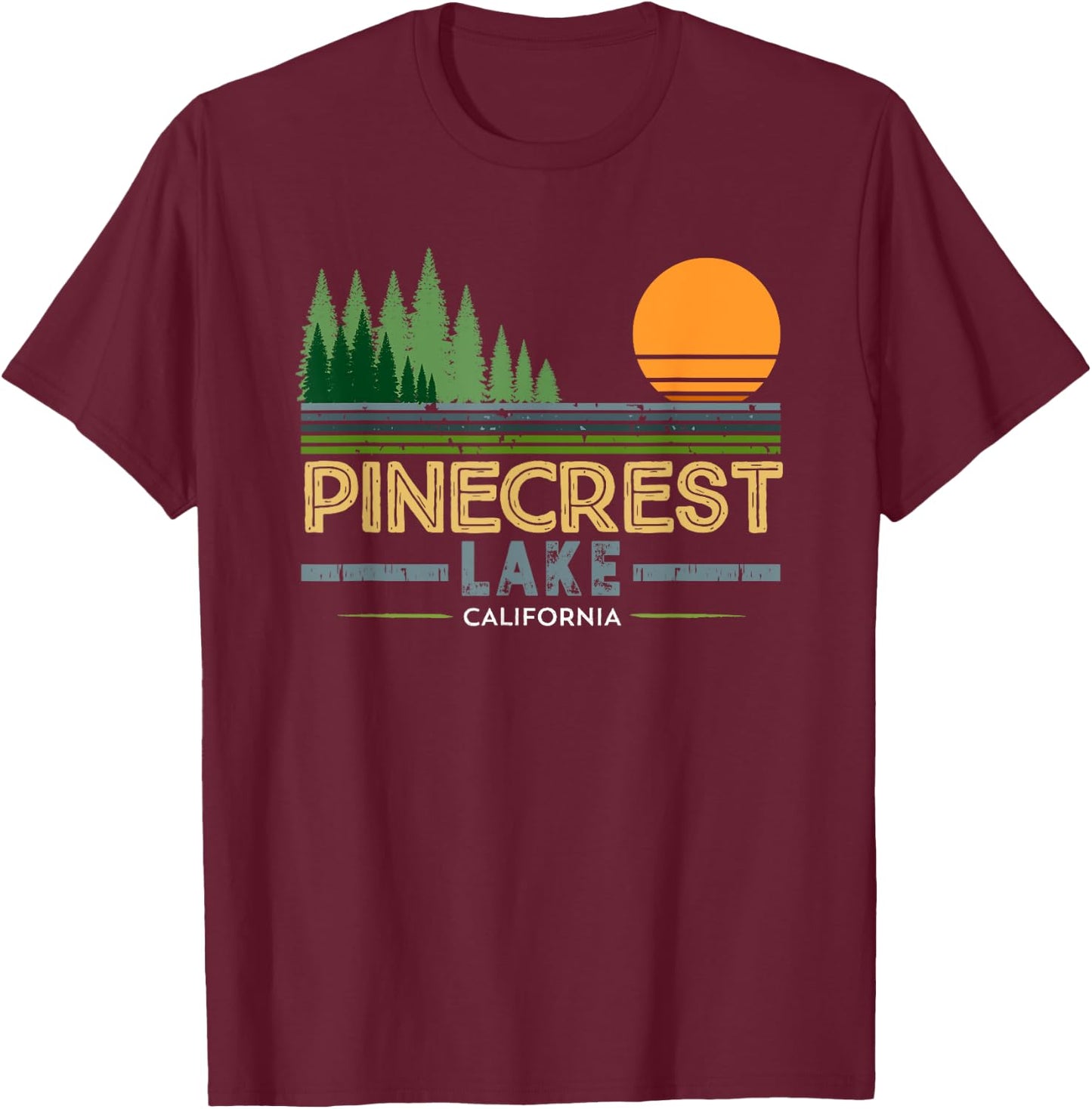 Pinecrest Lake T-Shirt - T-Shirt | Maroon