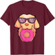 Golden Retriever Dog Donuts Party Gifts Shirt Women Girls T-Shirt - T-Shirt | Maroon