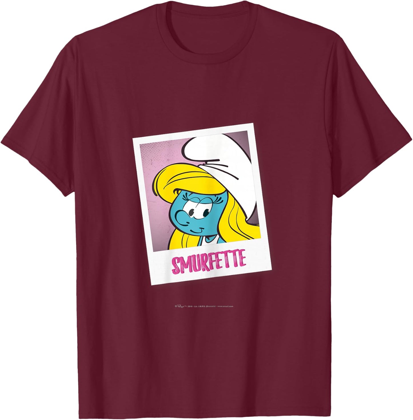 The Smurfs - Smurfette T-Shirt - T-Shirt | Maroon