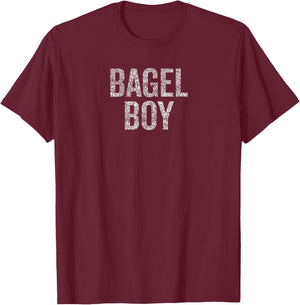 Funny Food Bagel Boy T-Shirt - T-Shirt | Maroon