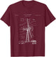 Wind Turbine Patent - Turbine T-Shirt - T-Shirt | Maroon