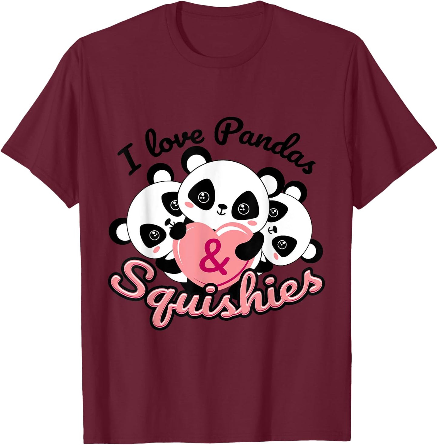 Cute Squishy , For Girls who like Squishies and Pandas T-Shirt - T-Shirt | Maroon