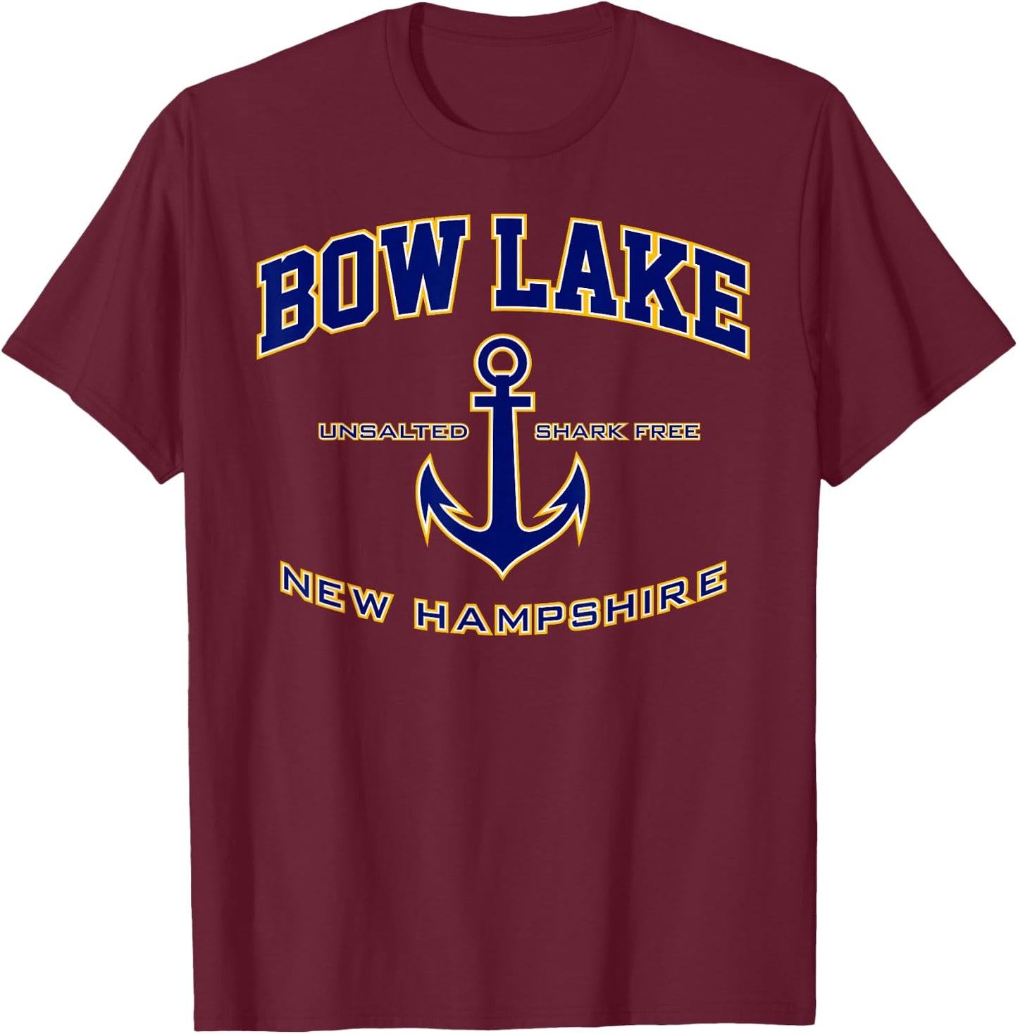 Bow Lake NH T-Shirt - T-Shirt | Maroon