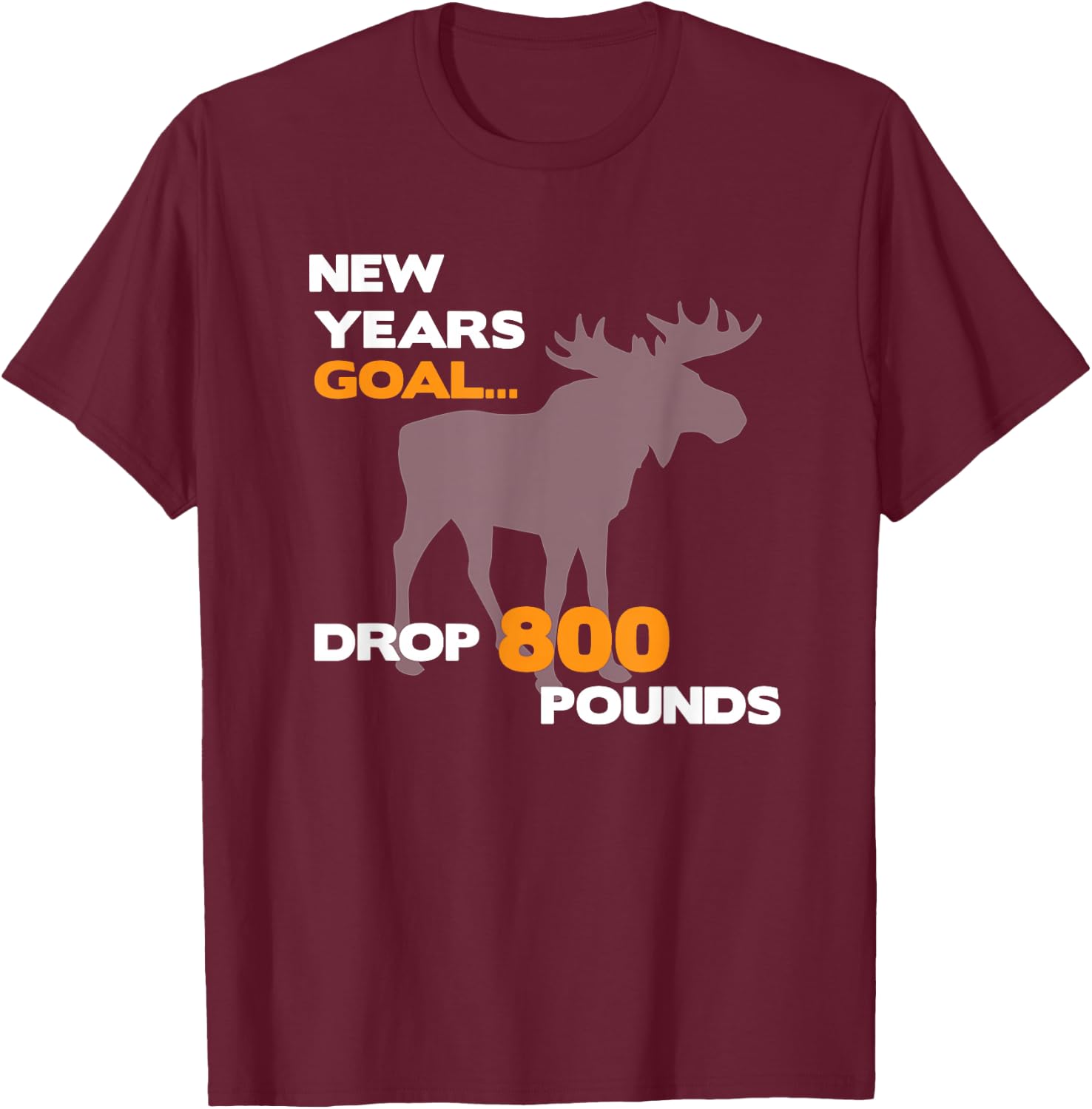 Funny Moose Hunting Gift Design For Bow Hunters In Montana T-Shirt - T-Shirt | Maroon