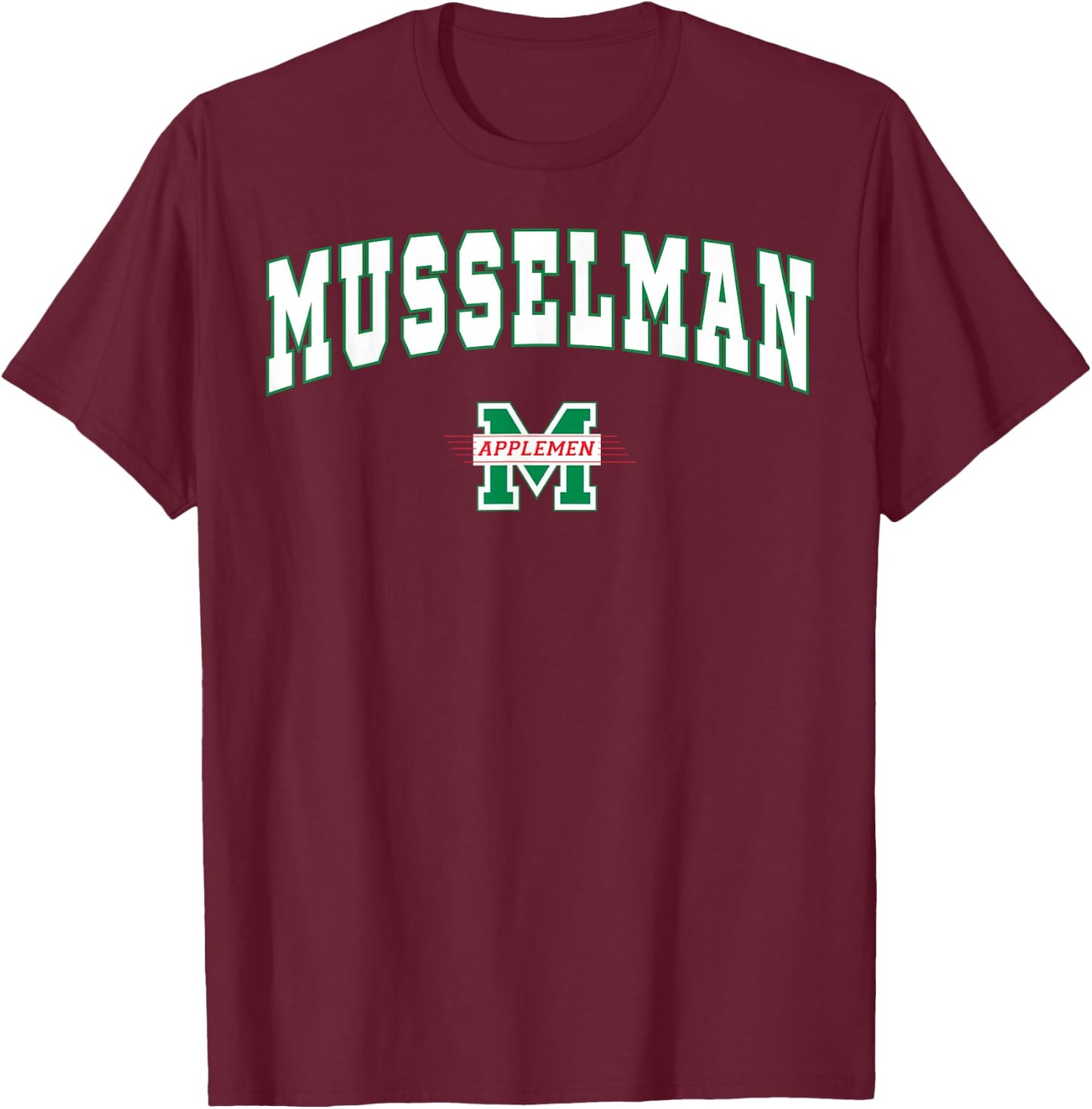 Musselman High School Applemen C2 T-Shirt - T-Shirt | Maroon
