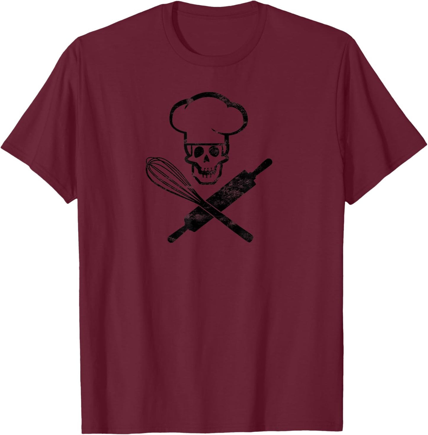Badass Baker Funny Baking I Love Baking Humor T-Shirt - T-Shirt | Maroon