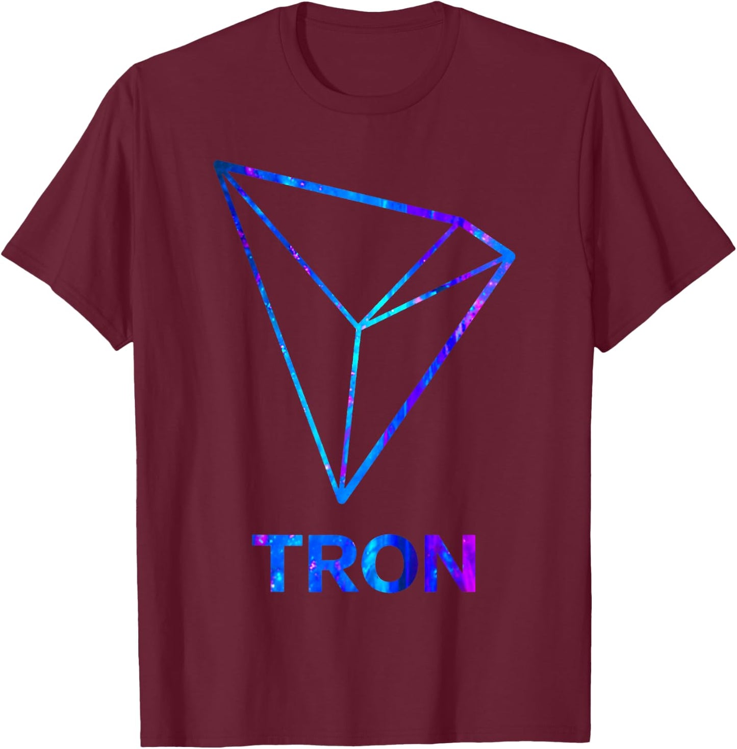 Official Logo TRON Shirt - TRX HODL Astral T-Shirt - T-Shirt | Maroon