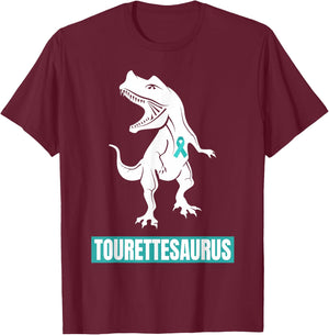 Tourette Syndrome Awareness Tourette's Ribbon Funny T-Shirt - T-Shirt | Maroon