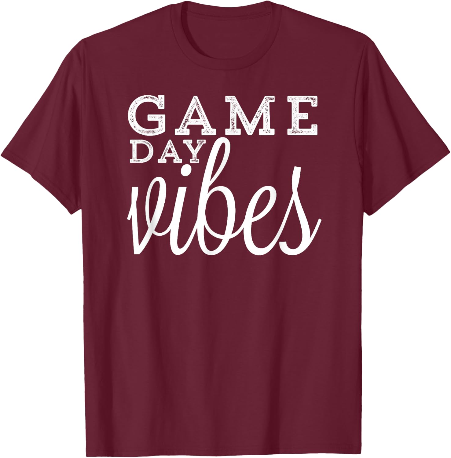 Game day, sports, fall, hay ride, Friday night lights. T-Shirt - T-Shirt | Maroon