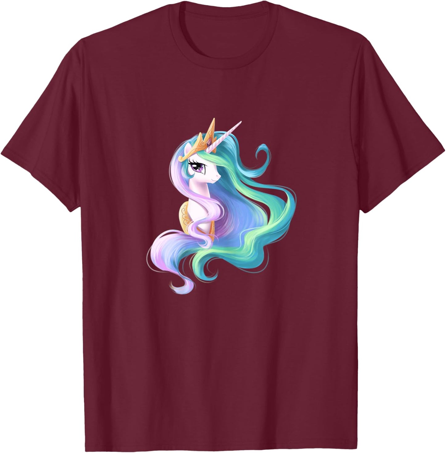 Princess Celestia Unicorn Shirt, A Perfect Unicorn Gift T-Shirt - T-Shirt | Maroon