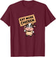 Eat more chicken T-Shirt - T-Shirt | Maroon
