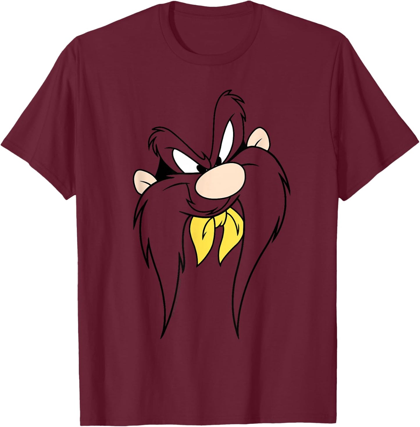 Looney Tunes Yosemite Sam Face T-Shirt - T-Shirt | Maroon