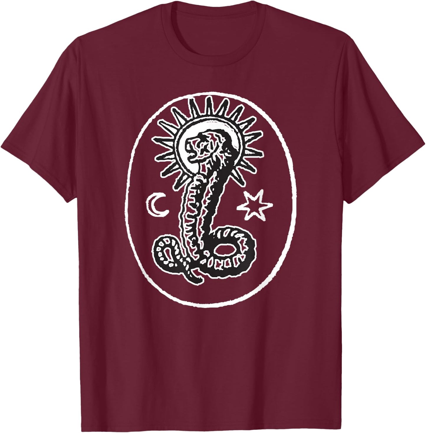 Demiurge Chnoubis Abraxas Symbol T-Shirt - T-Shirt | Maroon