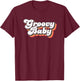 Retro Seventies Style Groovy Baby 70s Fancy Dress T-Shirt - T-Shirt | Maroon