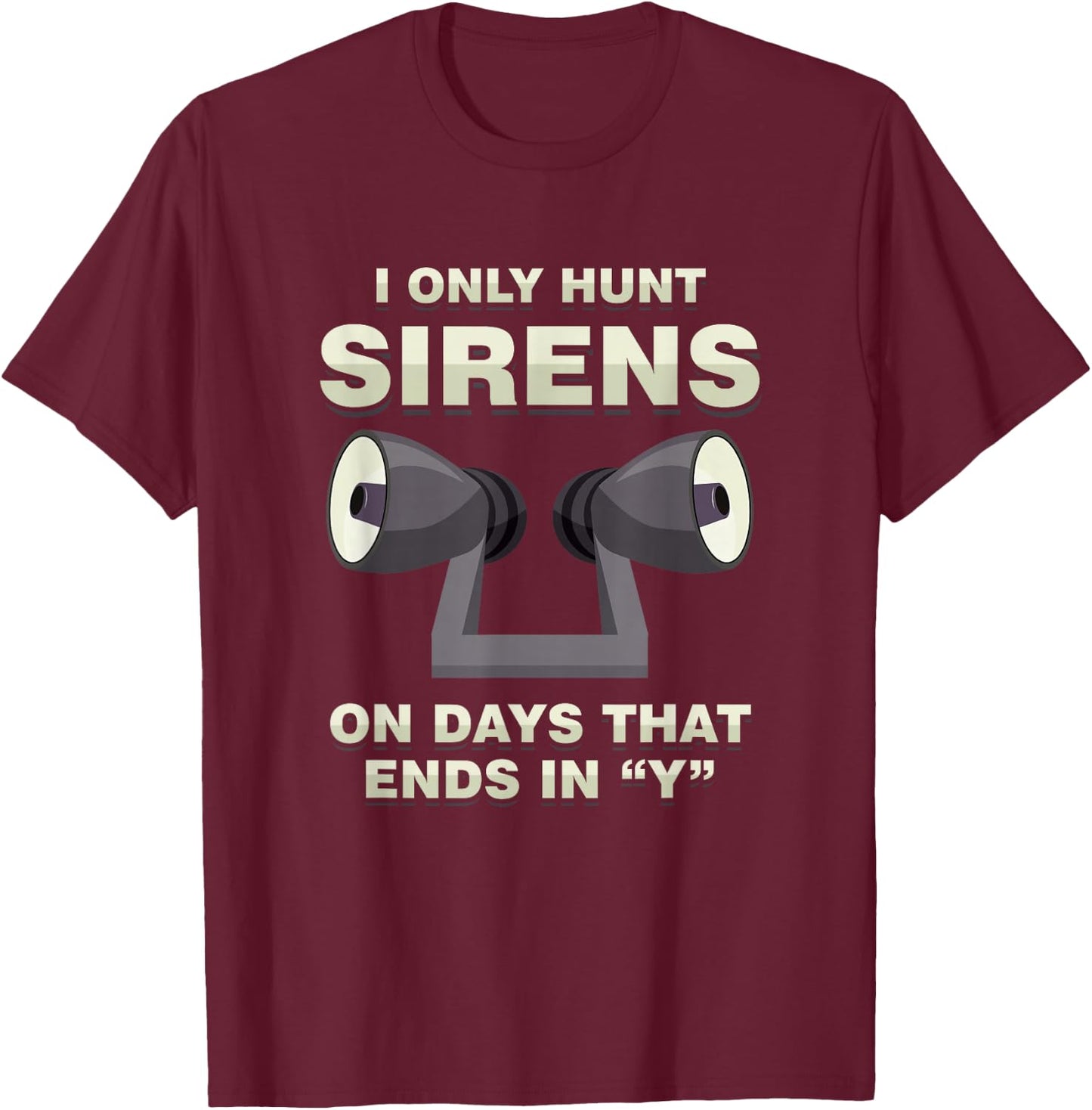 Sirenenjger Tornado Sturm Verfolger Geschenke Adult Modern Meteorology , Black, Small, Short Sleeve, , Classic Fit, Lightweight, Lace Embellishment T-Shirt - T-Shirt | Maroon