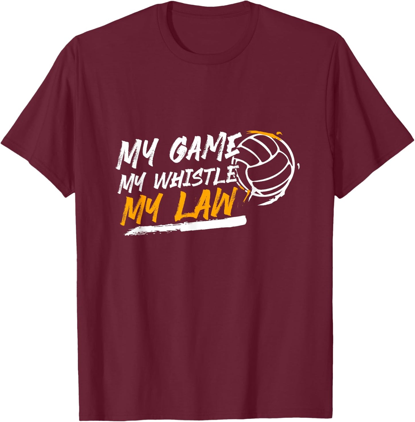 Volleyball Referee Gift | Volleyballer Schiri T-Shirt - T-Shirt | Maroon