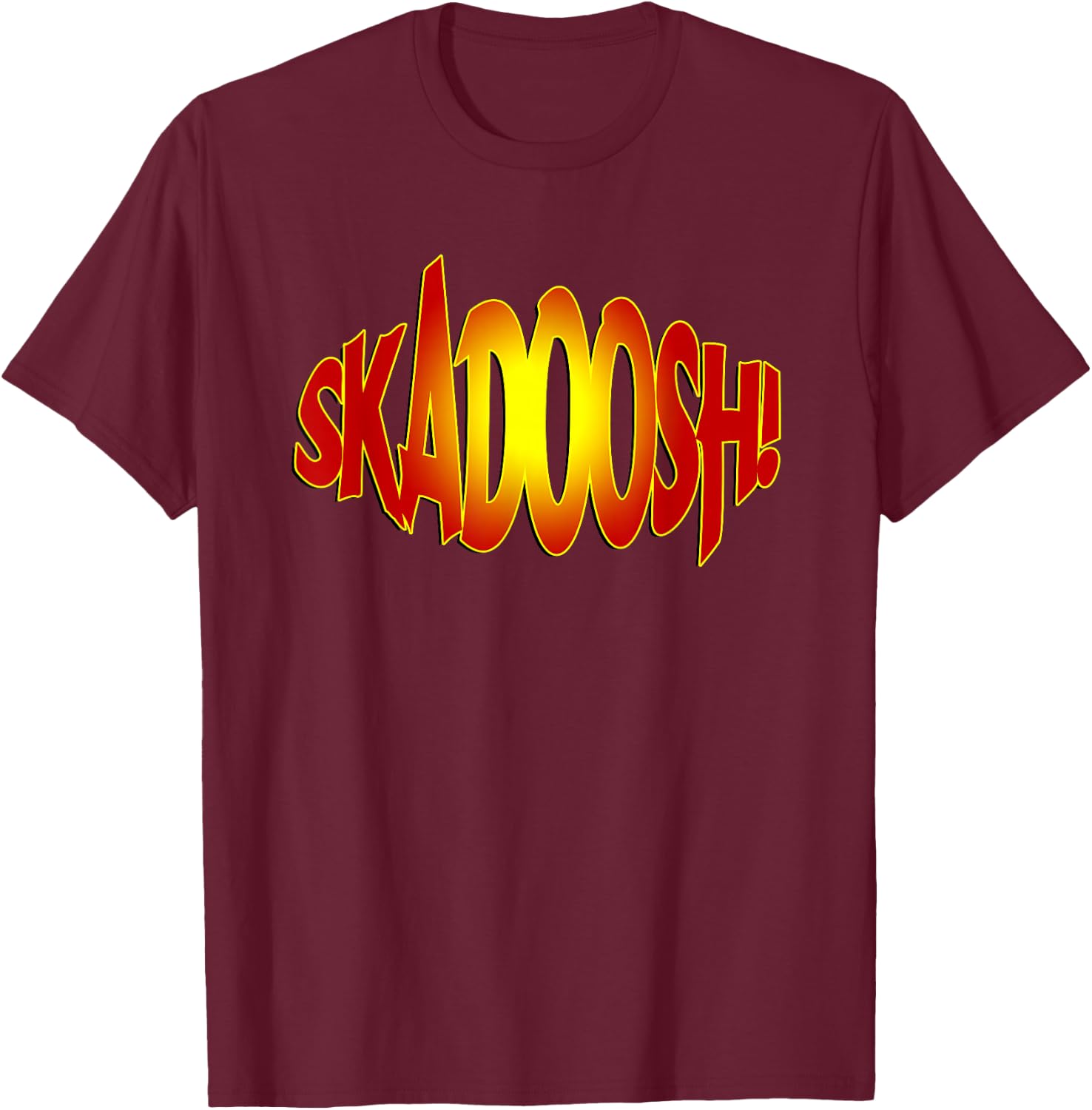 Panda Power - Comic Phrase Skadoosh 1 - Kung Fu Fan T-Shirt - T-Shirt | Maroon